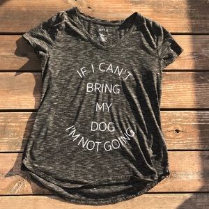 Apt 9 Black & Gray “Dog” T-Shirt